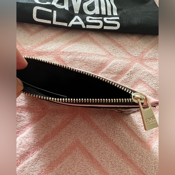 Cavalli Class Small Wallet Card Holder Organizer Pink - Picture 6 of 11